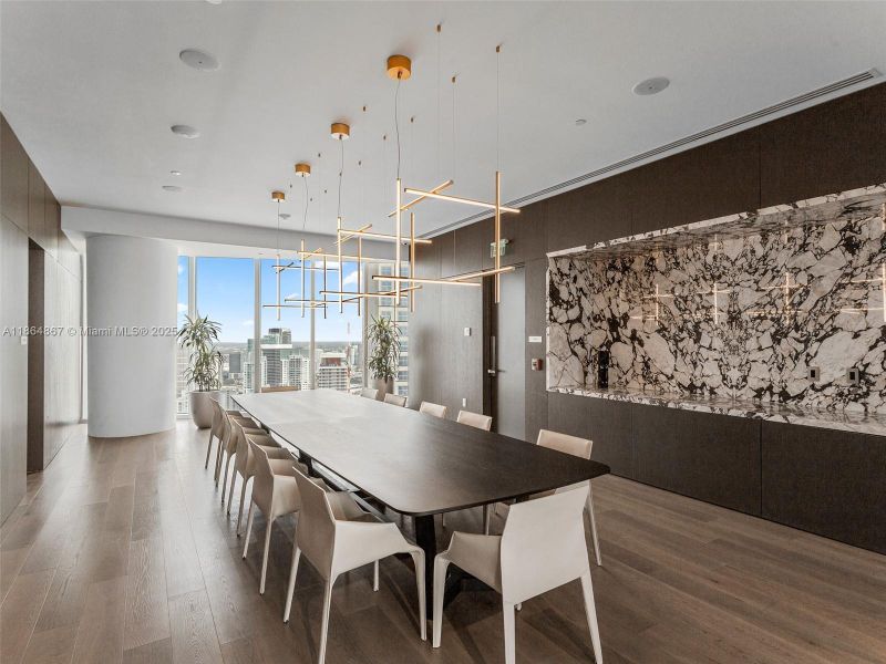 Furnished interior view inside a new home in , Miami (Image 37).