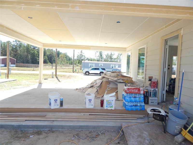View from back of carport View from back of carport