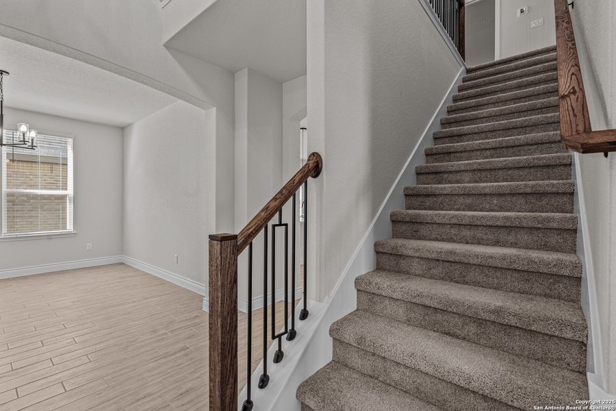 Spacious, unfurnished interior of a new home in Davis Ranch, San Antonio (Image 26). Spacious, unfurnished interior of a new home in Davis Ranch, San Antonio (Image 26).
