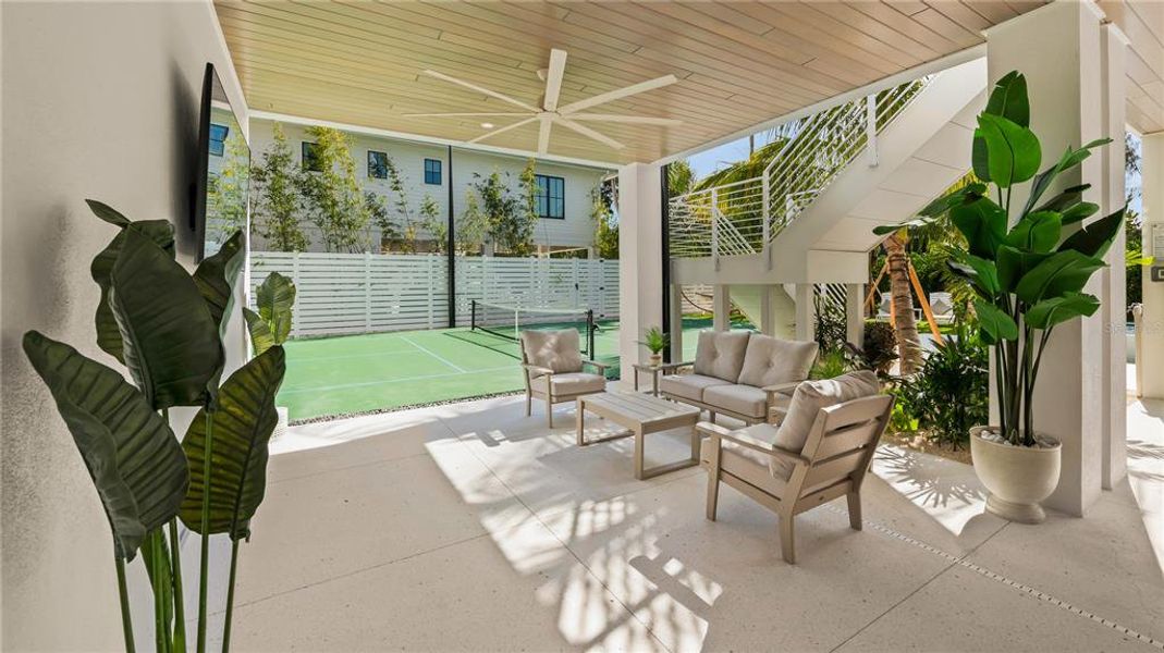 Exterior details and patio area of a home in , Sarasota (Image 38). Exterior details and patio area of a home in , Sarasota (Image 38).