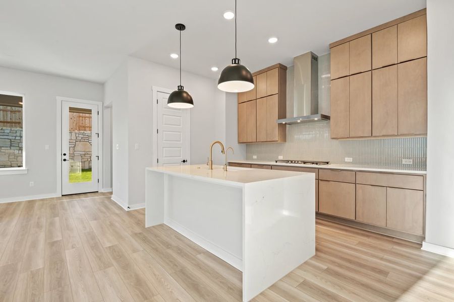 Furnished interior view inside a new home in Park Collection at Lariat, Liberty Hill (Image 10). Furnished interior view inside a new home in Park Collection at Lariat, Liberty Hill (Image 10).