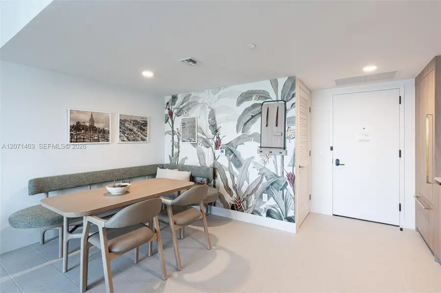 Furnished interior view inside a new home in , Miami (Image 9).