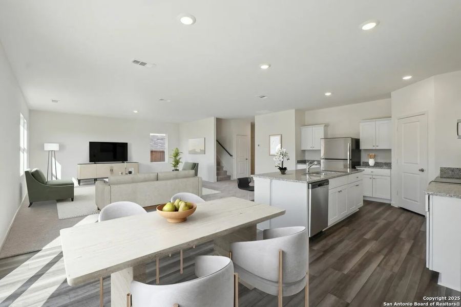 Furnished interior view inside a new home in Saddlebrook Ranch, Schertz (Image 3).