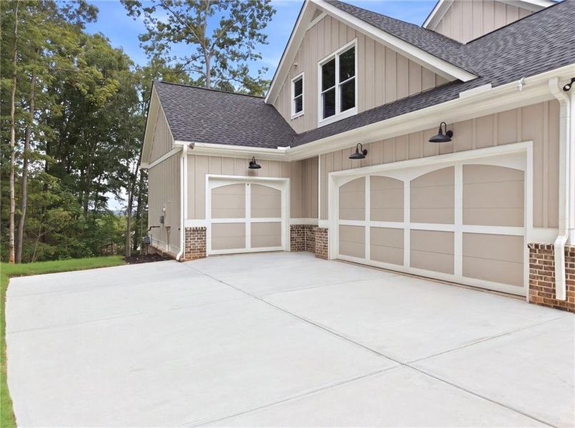 Exterior details and patio area of a home in , Flowery Branch (Image 31).