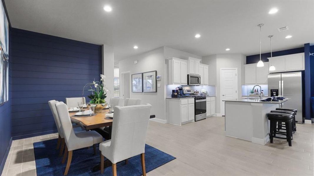 Furnished interior view inside a new home in Bluestem, Rhome (Image 24).