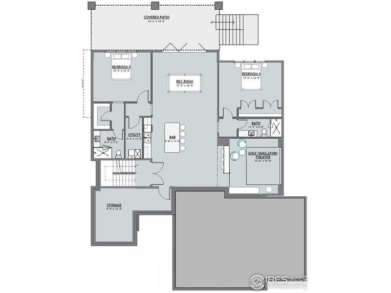 2D floor plan layout of this home in , Windsor, CO (Image 6). 2D floor plan layout of this home in , Windsor, CO (Image 6).