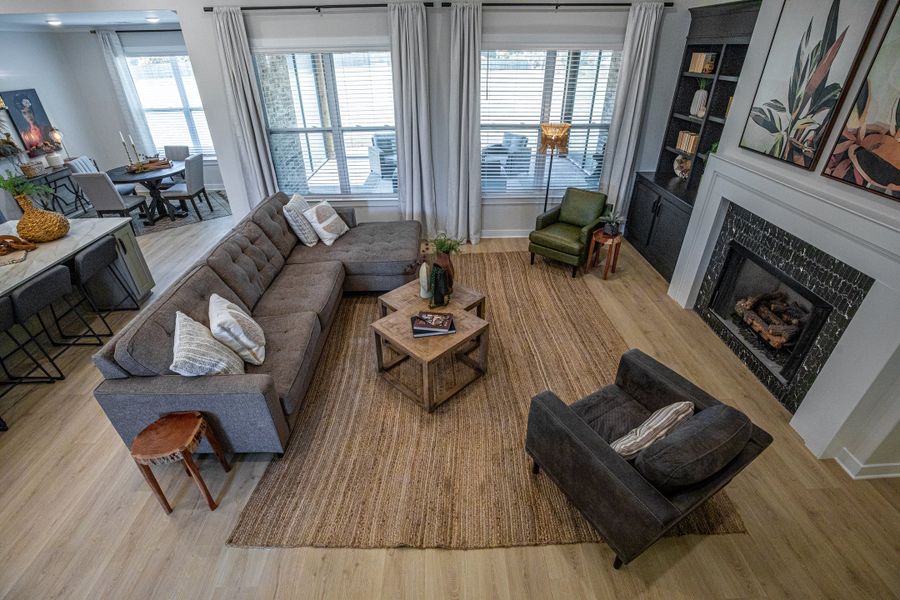 Representative furnished interior of a home built from the Willow by Grant & Co in Manor at Hall Creek, Arlington (Image 101).