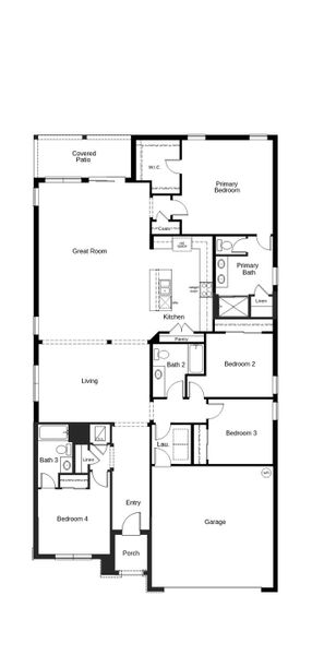 2D floor plan layout of this home in Hancock Crossings, Bartow, FL (Image 2). 2D floor plan layout of this home in Hancock Crossings, Bartow, FL (Image 2).