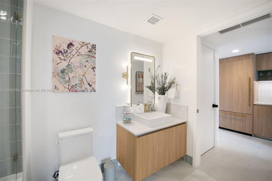 Furnished interior view inside a new home in , Miami (Image 12).