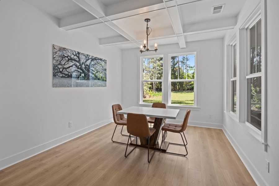 Furnished interior view inside a new home in , Awendaw (Image 9).
