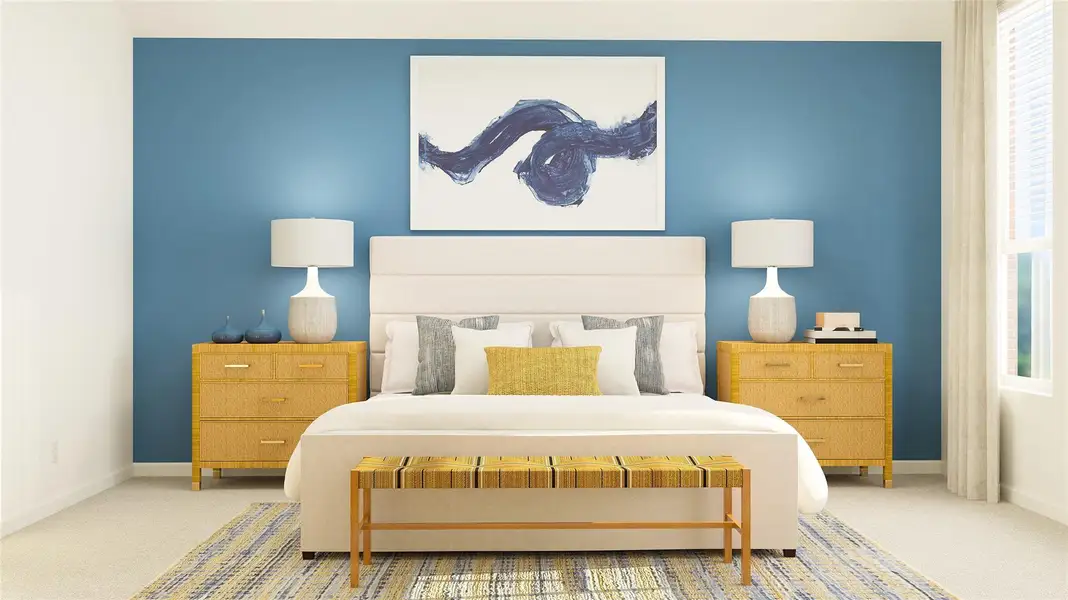 Furnished interior view inside a new home in Anniston, Katy (Image 3). Furnished interior view inside a new home in Anniston, Katy (Image 3).