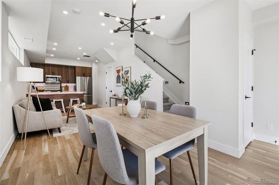 Furnished interior view inside a new home in , Denver (Image 11).