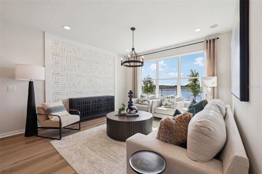 Furnished interior view inside a new home in Isla Mirada, San Antonio (Image 27).