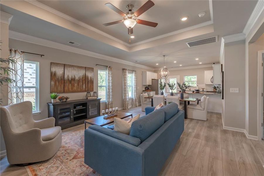 Furnished interior view inside a new home in Fair Oak, Calhoun (Image 11).