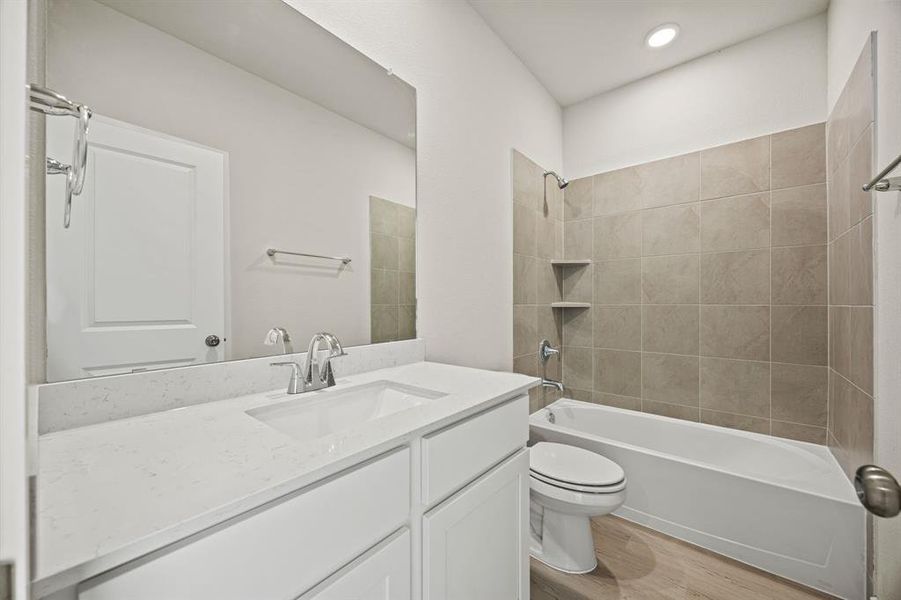 Furnished interior view inside a new home in MiraVerde, Crowley (Image 9).