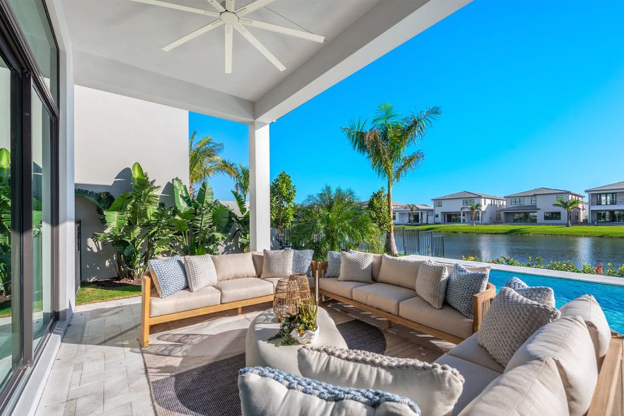 Representative exterior details of a home built from the Bermuda by GL Homes in Lotus Edge, Boca Raton (Image 3).