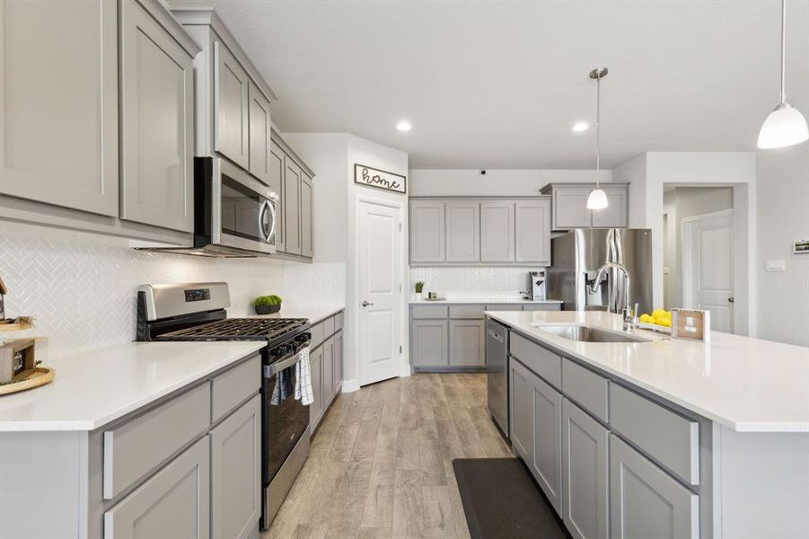 Furnished interior view inside a new home in , Haslet (Image 7).