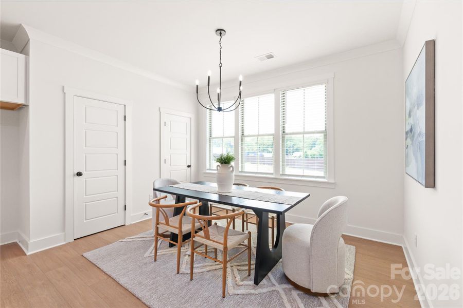 Furnished interior view inside a new home in , Charlotte (Image 6).