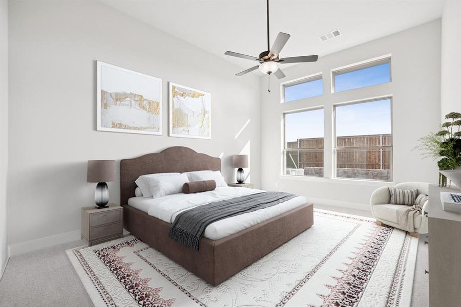 Furnished interior view inside a new home in Creekshaw – Classic, Royse City (Image 8).