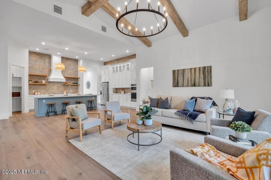 Furnished interior view inside a new home in , St. Augustine (Image 6). Furnished interior view inside a new home in , St. Augustine (Image 6).