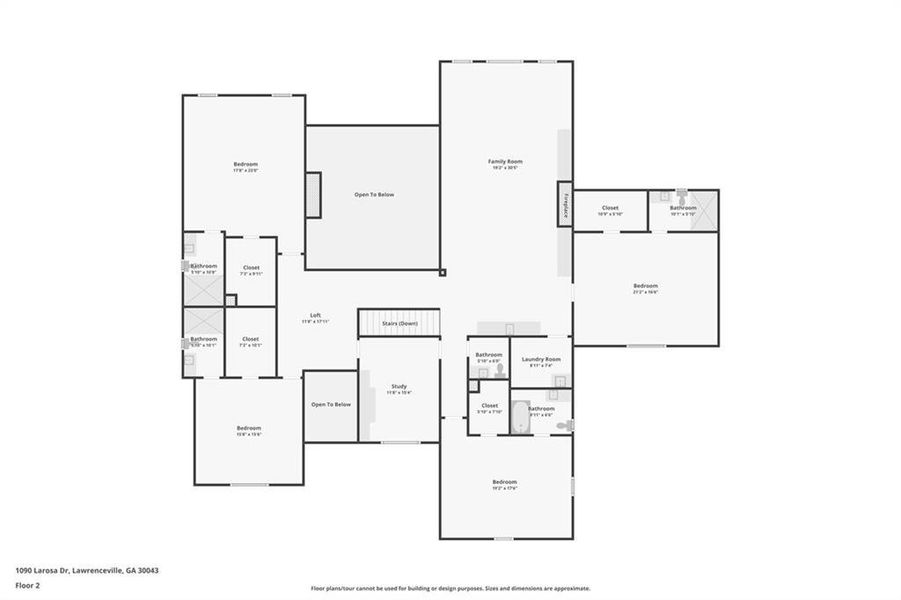 2D floor plan layout of this home in , Lawrenceville, GA (Image 5).