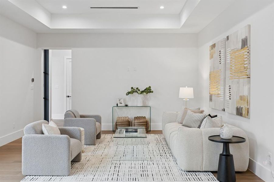 Furnished interior view inside a new home in , Keller (Image 27).