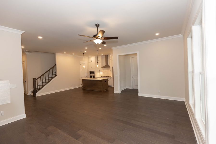 Representative unfurnished interior of a home built from the The Tensley by The Providence Group in Waterhaven, Cumming (Image 20).