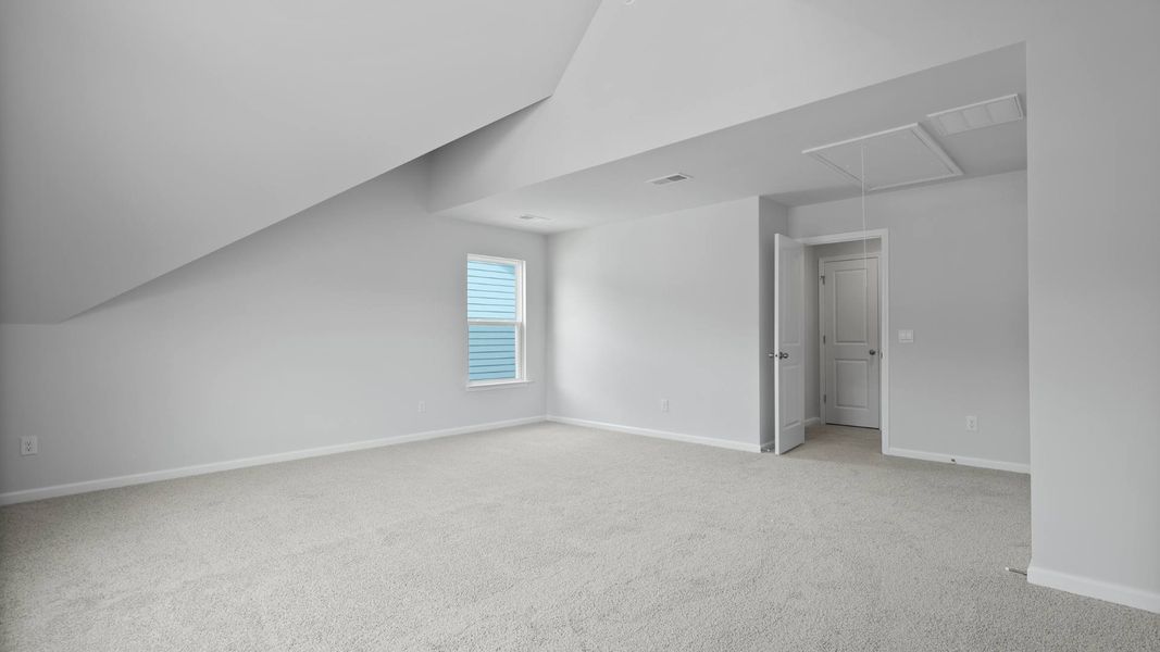 Representative unfurnished interior of a home built from the FORRESTER by D.R. Horton in Founders Corner, Summerville (Image 18).