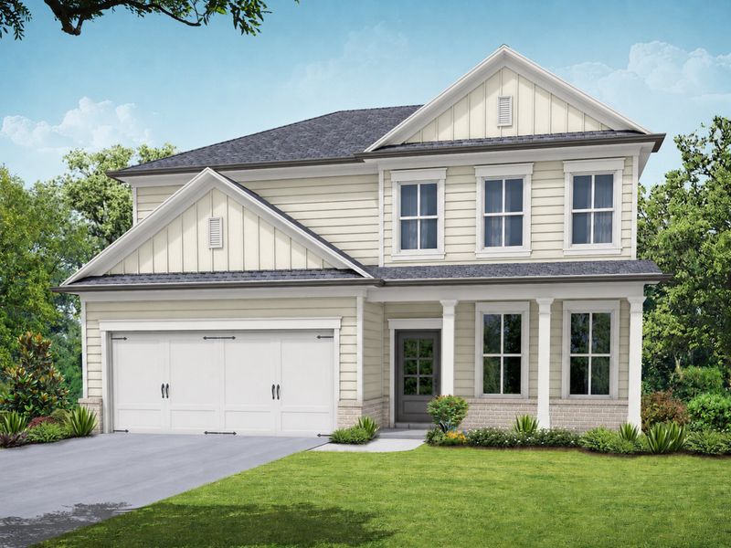 Representative exterior photo of a completed home built from the The Preston by My Home Communities in Red Bird Manor, Jefferson, GA (Image 6).
