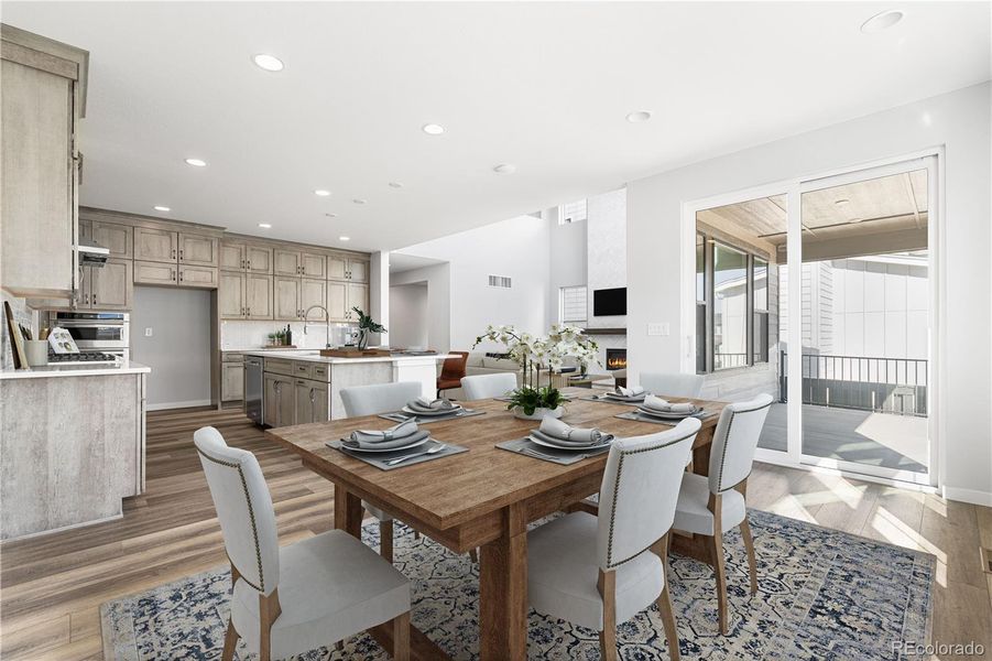 Furnished interior view inside a new home in Stargaze at Solstice, Littleton (Image 35).