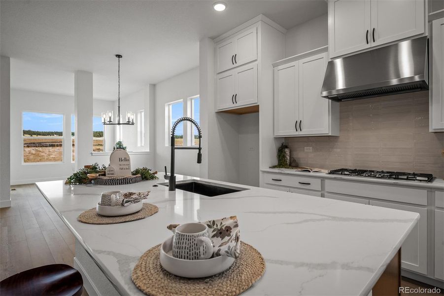Furnished interior view inside a new home in Wolf Ranch - Enclave Collection, Colorado Springs (Image 3).