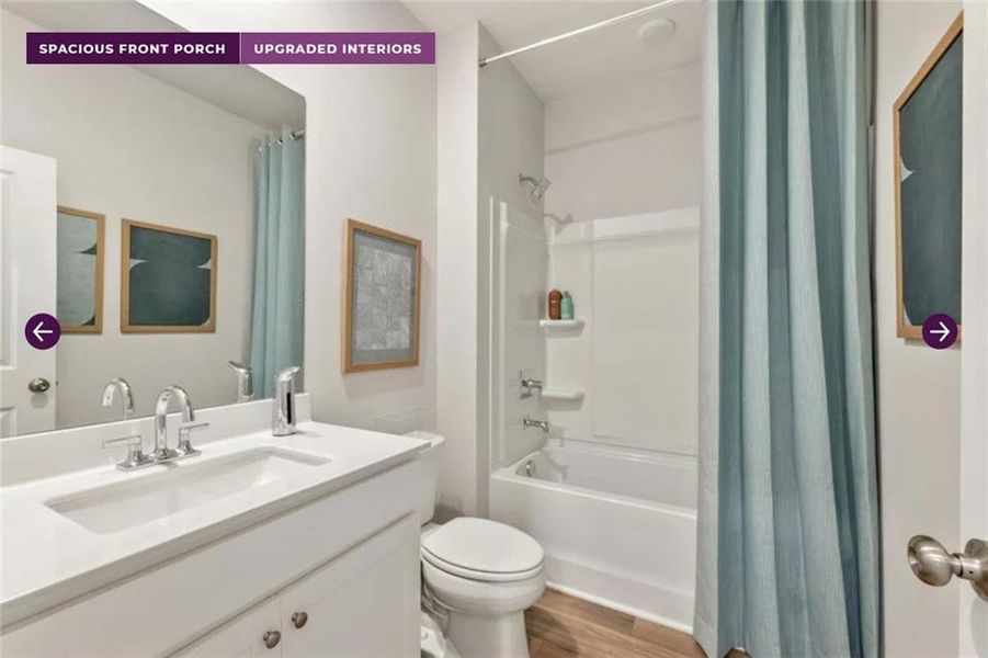 Furnished interior view inside a new home in Reserve at Gum Springs, Jefferson (Image 19).