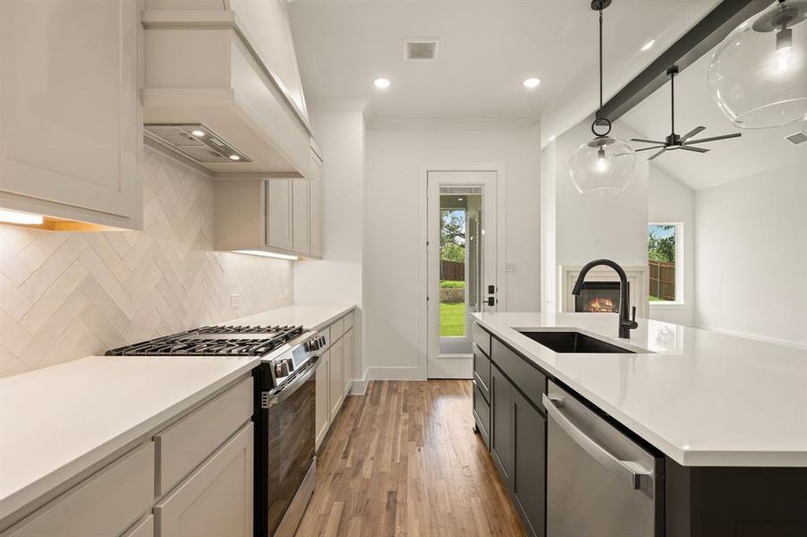 Furnished interior view inside a new home in , Aledo (Image 11). Furnished interior view inside a new home in , Aledo (Image 11).