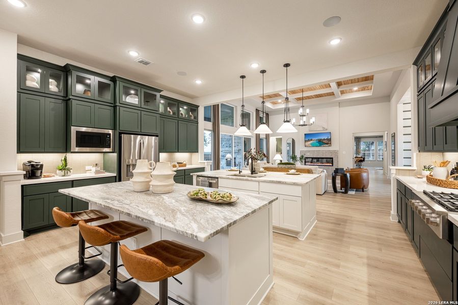 Furnished interior view inside a new home in Caliza Reserve, Boerne (Image 11).