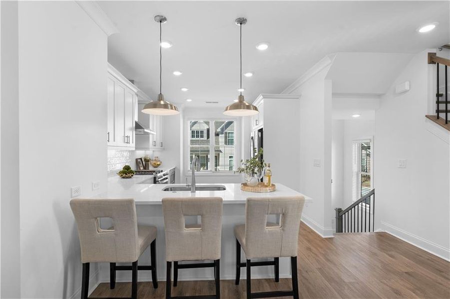 Furnished interior view inside a new home in Waterhaven, Cumming (Image 13).