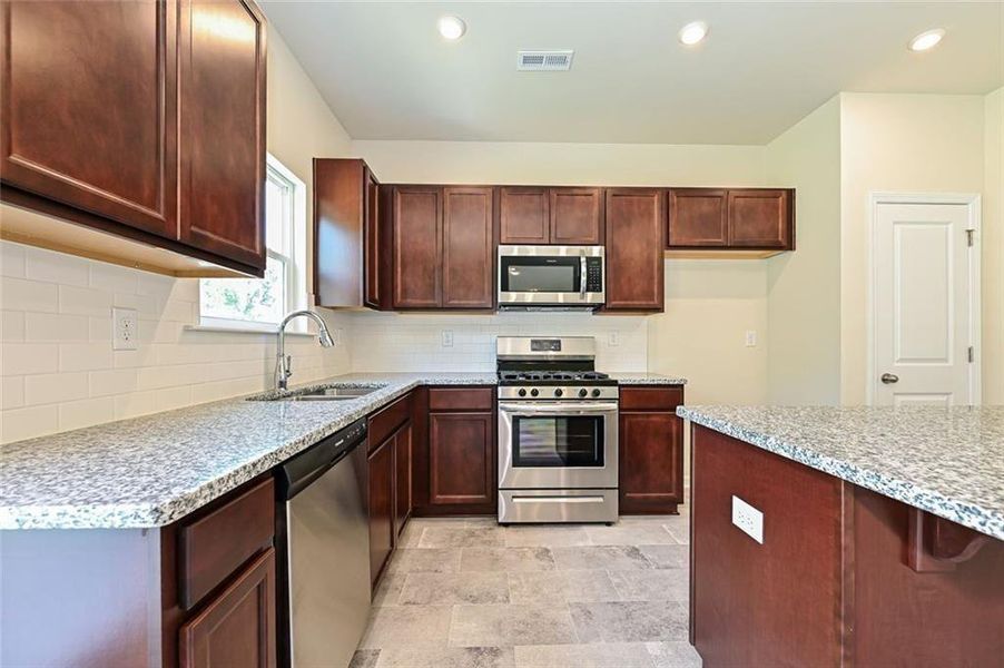 Furnished interior view inside a new home in Varnell Preserve, Dalton (Image 7).