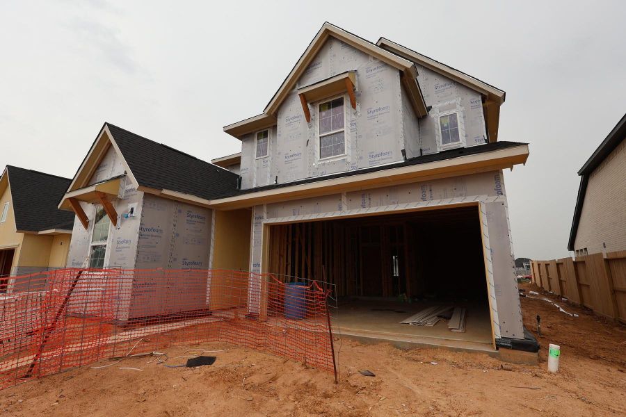 In-progress construction of a new home in Jubilee 50′, Hockley, TX (Image 19).