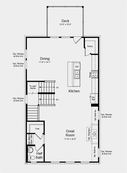 2D floor plan layout of this home in Chandler Run, Tucker, GA (Image 4).