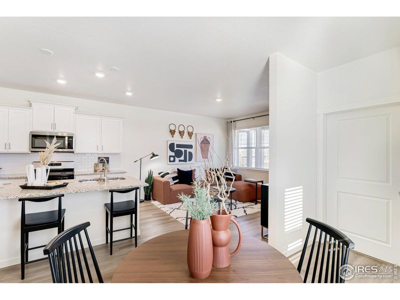 Furnished interior view inside a new home in Revere at Johnstown, Johnstown (Image 26).
