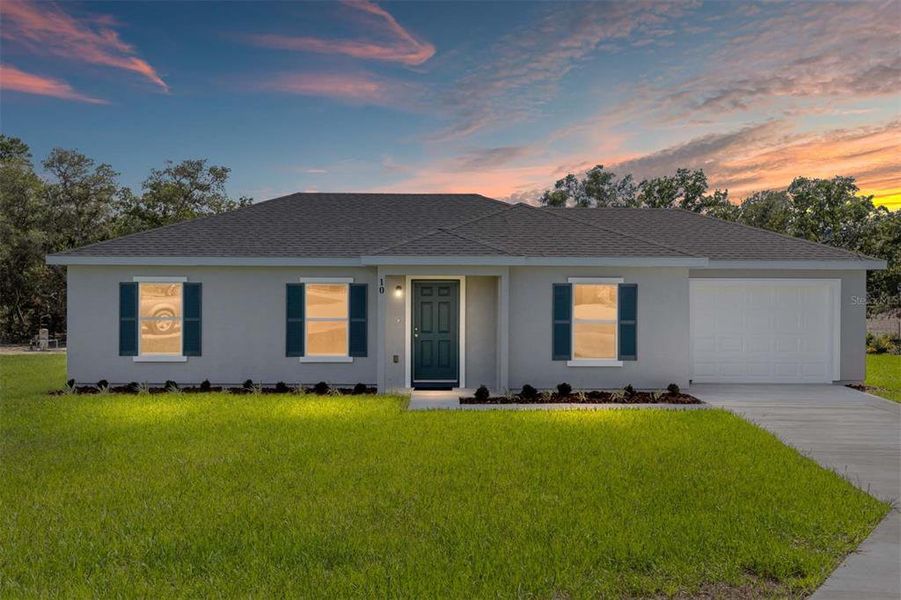 Front exterior of a new home in , Ocala, FL, highlighting curb appeal (Image 2).