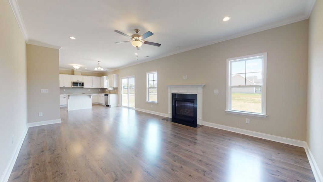 Representative unfurnished interior of a home built from the Ryder by Bill Clark Homes in Arbor Hills South II, Greenville (Image 13). Representative unfurnished interior of a home built from the Ryder by Bill Clark Homes in Arbor Hills South II, Greenville (Image 13).