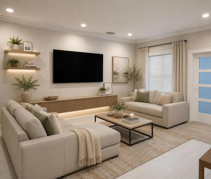 Furnished interior view inside a new home in , Port Charlotte (Image 32).