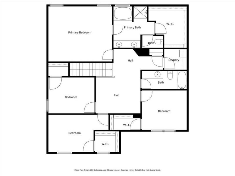 2D floor plan layout of this home in Emerald Oaks Estates, Rome, GA (Image 5).