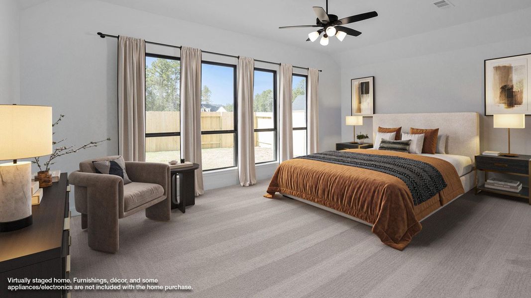 Furnished interior view inside a new home in Artavia 55' - Valencia, Conroe (Image 3). Furnished interior view inside a new home in Artavia 55' - Valencia, Conroe (Image 3).