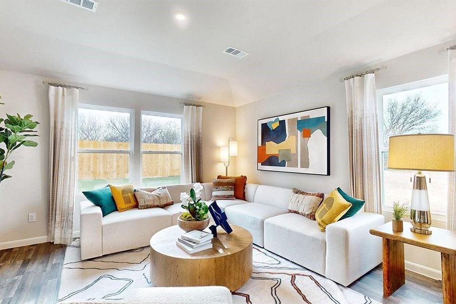Furnished interior view inside a new home in Boardwalk Estates, Springtown (Image 5).