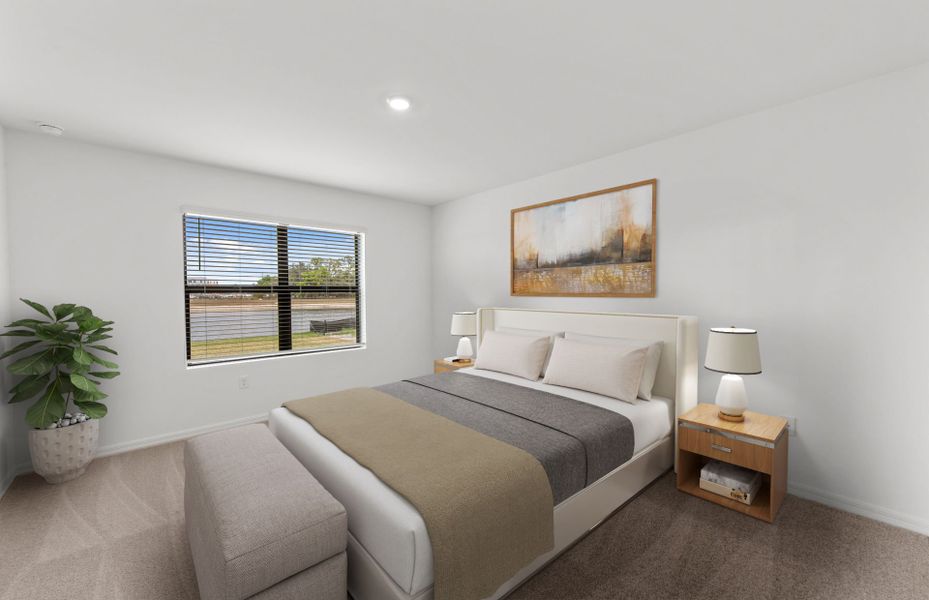 Furnished interior view inside a new home in Whispering Lakes, Lehigh Acres (Image 12).