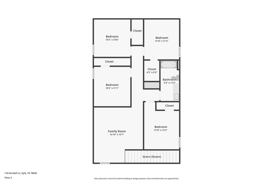 2D floor plan layout of this home in , Maxwell, TX (Image 4).