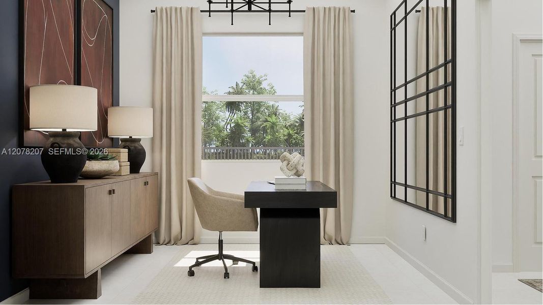 Furnished interior view inside a new home in Breezewood, Miami (Image 14).