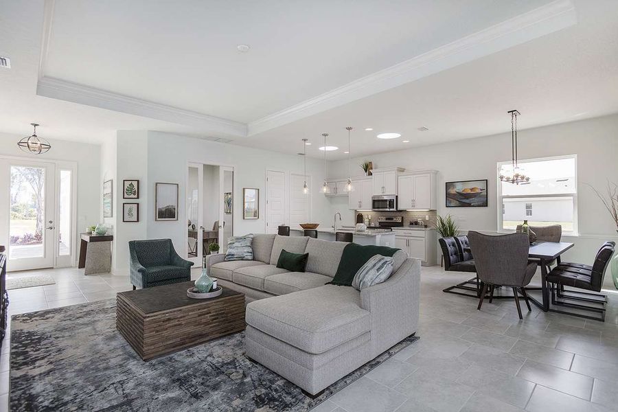 Representative furnished interior of a home built from the Birkdale by Paytas Homes in The Reserve at Victoria, Deland (Image 18).