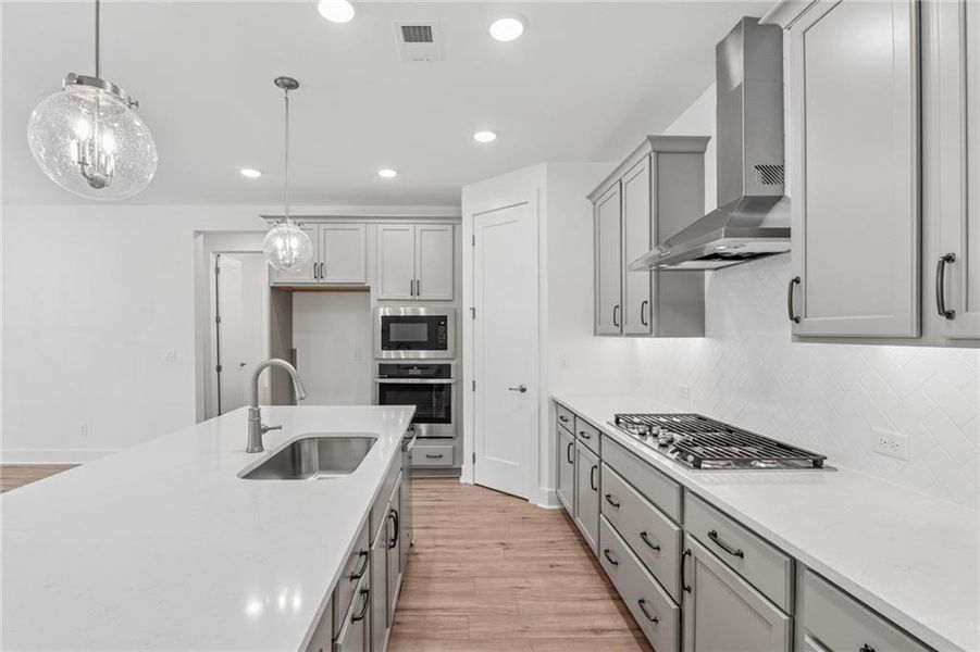 Furnished interior view inside a new home in Old Mill Preserve, Dallas (Image 6).